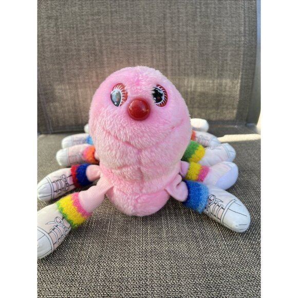 Vintage 1984 Lots-a-lots-a-leggggggs Pink Caterpillar 13” 10 Legs Plush READ - Picture 7 of 16